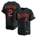 Trusc B.Orioles #2 Gunnar Henderson Player Black Limited Home Game Stitched Jerseys