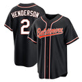 Trusc B.Orioles #2 Gunnar Henderson Player Black Out Home Game Stitched Jerseys