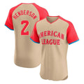 Trusc B.Orioles #2 Gunnar Henderson Player Cream American League All-Star Limited Elite Home Game Stitched Jerseys