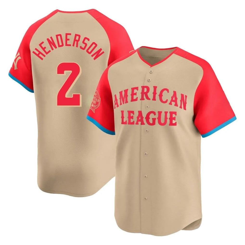 Trusc B.Orioles #2 Gunnar Henderson Player Cream American League All-Star Limited Home Game Stitched Jerseys
