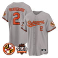 Trusc B.Orioles #2 Gunnar Henderson Player Gray 30th Anniversary of 2131 Home Game Stitched Jerseys