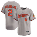 Trusc B.Orioles #2 Gunnar Henderson Player Gray Limited Home Game Stitched Jerseys