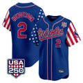 Trusc B.Orioles #2 Gunnar Henderson Player Royal USA 250 Independence Day Vapor Premier Limited Home Game Stitched Jerseys