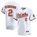 Trusc B.Orioles #2 Gunnar Henderson Player White Limited Home Game Stitched Jerseys