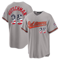 Trusc B.Orioles #35 Adley Rutschman Gray USA 250 Fourth of July Road Stadium Jersey