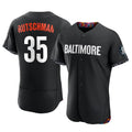 Trusc B.Orioles #35 Adley Rutschman Black City Connect Limited Elite Home Game Stitched Jerseys