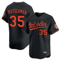 Trusc B.Orioles #35 Adley Rutschman Player Black Limited Home Game Stitched Jerseys