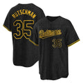 Trusc B.Orioles #35 Adley Rutschman Player Black Snake Skin City Home Game Stitched Jerseys