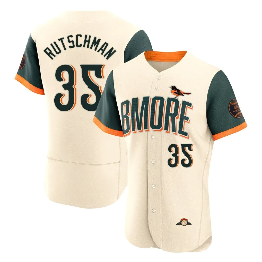 Trusc B.Orioles #35 Adley Rutschman Player Cream 2026 City Connect Limited Elite Home Game Stitched Jerseys