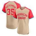 Trusc B.Orioles #35 Adley Rutschman Cream American League All-Star Limited Elite Home Game Stitched Jerseys