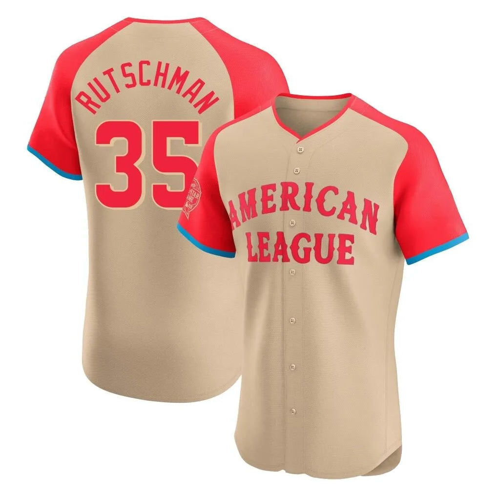 Trusc B.Orioles #35 Adley Rutschman Player Cream American League All-Star Limited Elite Home Game Stitched Jerseys