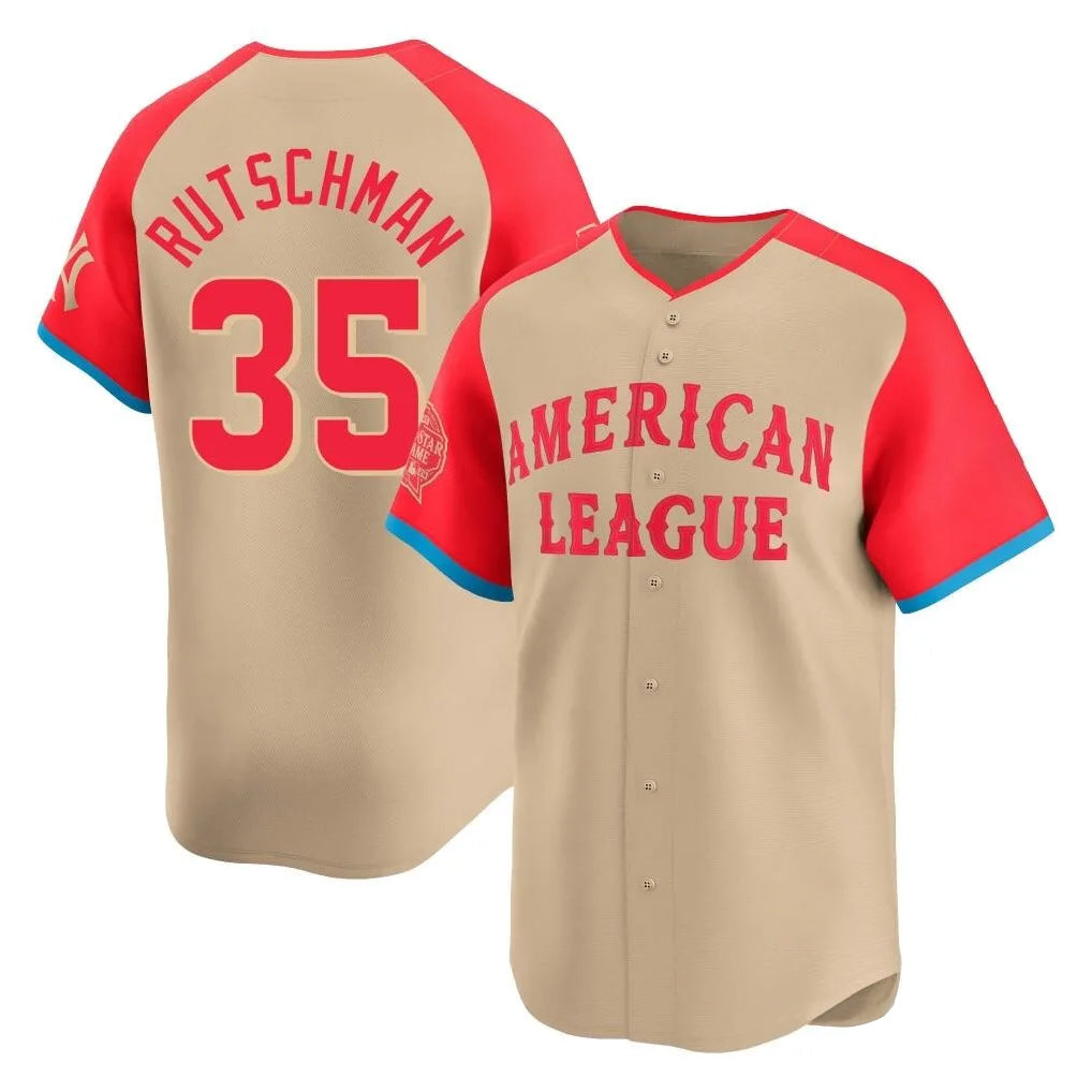 Trusc B.Orioles #35 Adley Rutschman Cream American League All-Star Limited Home Game Stitched Jerseys