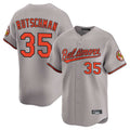 Trusc B.Orioles #35 Adley Rutschman Player Gray Home Game Stitched Jerseys