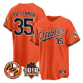 Trusc B.Orioles #35 Adley Rutschman Player Gray Home Game Stitched Jerseys