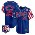 Trusc B.Orioles #35 Adley Rutschman Royal USA 250 Independence Day Vapor Premier Limited Home Game Stitched Jerseys