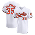 Trusc B.Orioles #35 Adley Rutschman Player White Limited Elite Home Game Stitched Jerseys