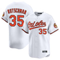 Trusc B.Orioles #35 Adley Rutschman Player White Limited Home Game Stitched Jerseys