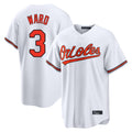 Trusc B.Orioles #3 Taylor Ward Player White Home Game Stitched Jerseys