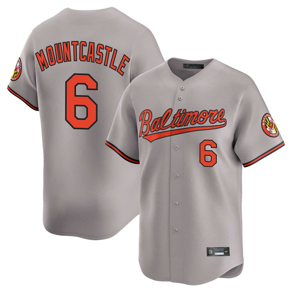 Trusc B.Orioles #6 Ryan Mountcastle Player Gray Limited Home Game Stitched Jerseys