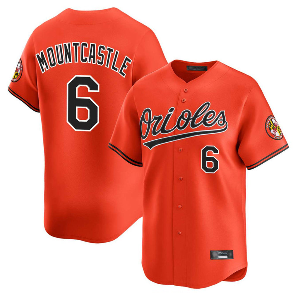 Trusc B.Orioles #6 Ryan Mountcastle Player Orange Limited Home Game Stitched Jerseys