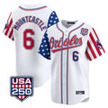 Trusc B.Orioles #6 Ryan Mountcastle Player White USA 250 Independence Day Vapor Premier Home Game Stitched Jerseys