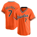 Trusc B.Orioles #7 Jackson Holliday Player Orange T-shirt Limited Home Game Stitched Jerseys