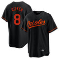 Trusc B.Orioles #8 Cal Ripken Player Black Home Game Stitched Jerseys