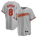 Trusc B.Orioles #8 Cal Ripken Player Gray Home Game Stitched Jerseys