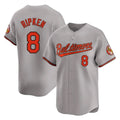 Trusc B.Orioles #8 Cal Ripken Player Gray Limited Home Game Stitched Jerseys