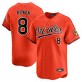 Trusc B.Orioles #8 Cal Ripken Player Orange Limited Home Game Stitched Jerseys