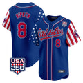Trusc B.Orioles #8 Cal Ripken Player Royal USA 250 Independence Day Vapor Premier Limited Home Game Stitched Jerseys