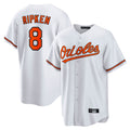 Trusc B.Orioles #8 Cal Ripken Player White Home Game Stitched Jerseys
