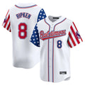 Trusc B.Orioles #8 Cal Ripken Player White Independence Day Vapor Premier Limited Home Game Stitched Jerseys