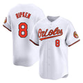 Trusc B.Orioles #8 Cal Ripken Player White Limited Home Game Stitched Jerseys