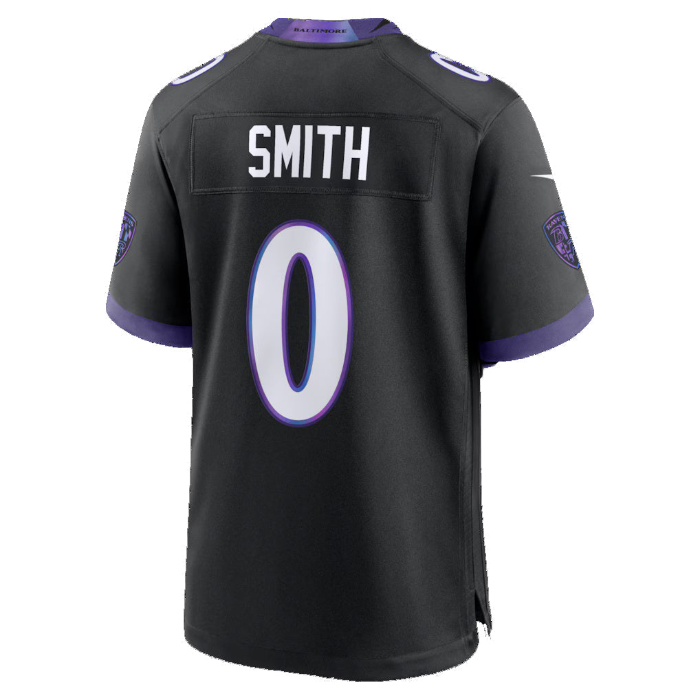 Trusc B.Ravens #0 Roquan Smith Black Alternate Game Stitched Jerseys