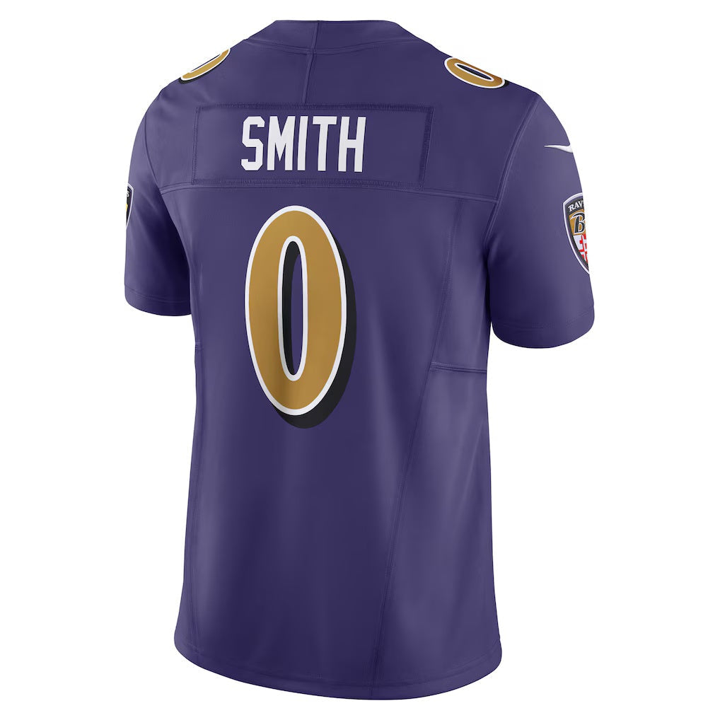 Trusc B.Ravens #0 Roquan Smith Purple Alternate 2 Vapor F.U.S.E. Limited Stitched Jerseys
