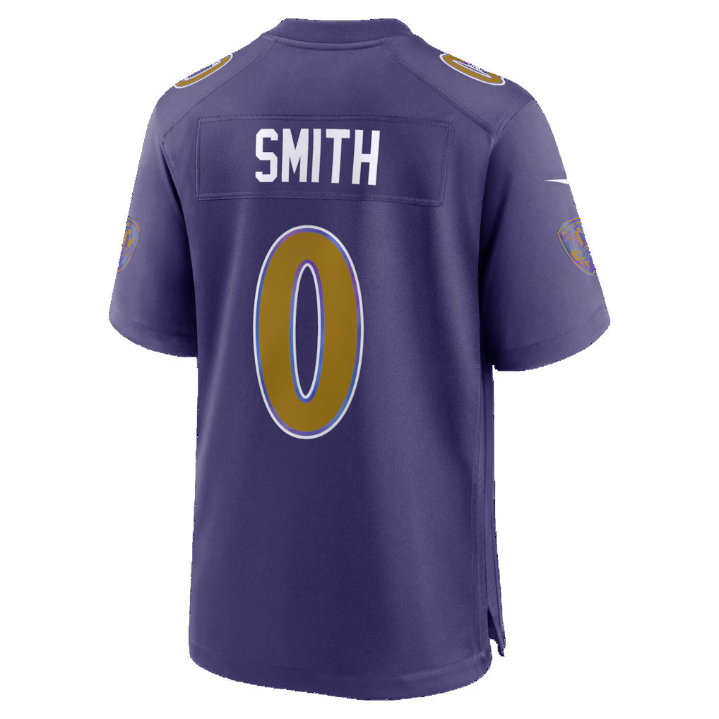 Trusc B.Ravens #0 Roquan Smith Purple Alternate Game Stitched Jerseys