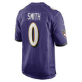 Trusc B.Ravens #0 Roquan Smith Purple Team Game Stitched Jersey