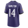 Trusc B.Ravens #14 Kyle Hamilton Purple Team Game Stitched Jerseys