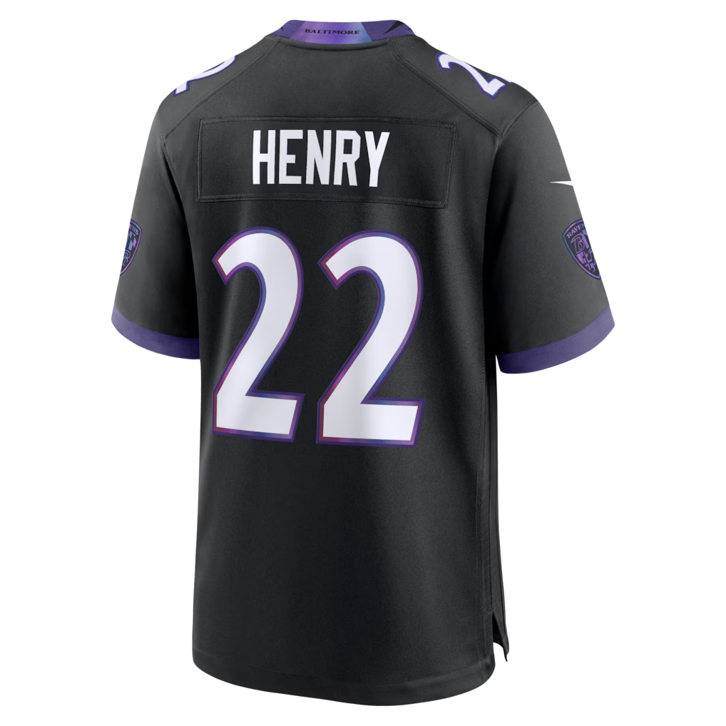 Trusc B.Ravens #22 Derrick Henry Black Alternate Game Stitched Jerseys