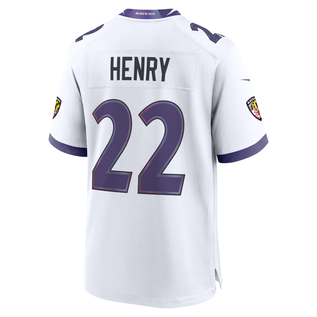 Trusc B.Ravens #22 Derrick Henry White Game Stitched Jerseys