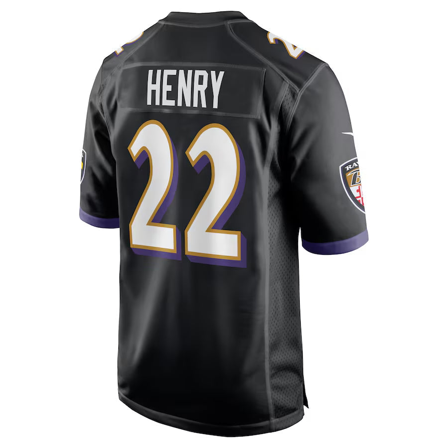 Trusc B.Ravens #22 Derrick Henry Player Black Home Game Stitched Jerseys