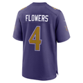 Trusc B.Ravens #4 Zay Flowers Purple Alternate Game Stitched Jerseys