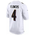 Trusc B.Ravens #4 Zay Flowers Player Fashion White Game Stitched Jerseys