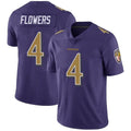 Trusc B.Ravens #4 Zay Flowers Player Limited Purple Color Rush Vapor Untouchable Stitched Jerseys