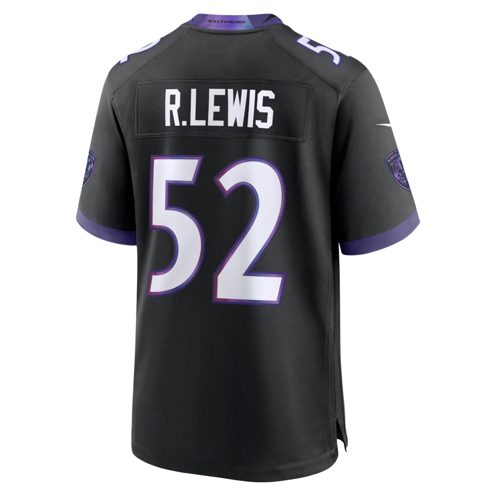 Trusc B.Ravens #52 Ray Lewis Black Alternate Retired Player Stitched Jerseys