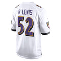 Trusc B.Ravens #52 Ray Lewis Player White Home  Stitched Jerseys