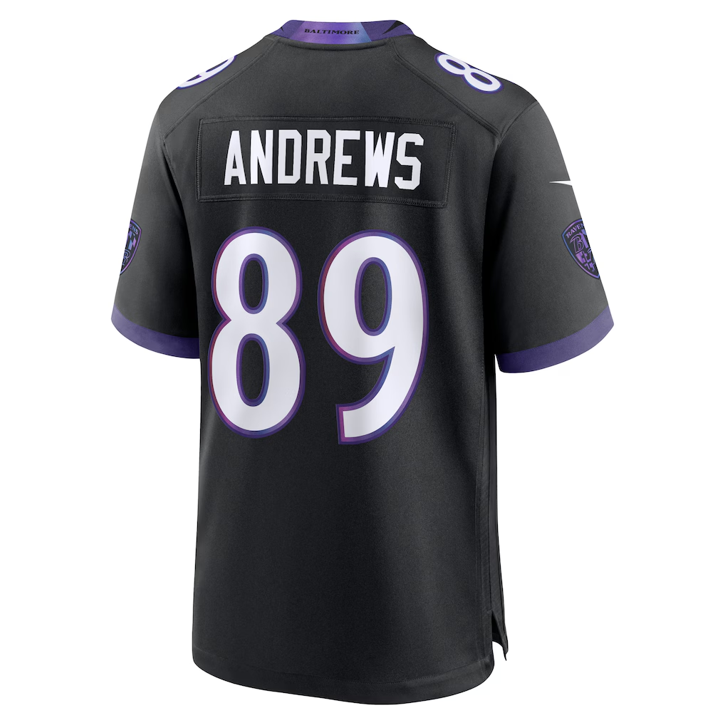 Trusc B.Ravens #89 Mark Andrews Black Alternate Stitched Jerseys