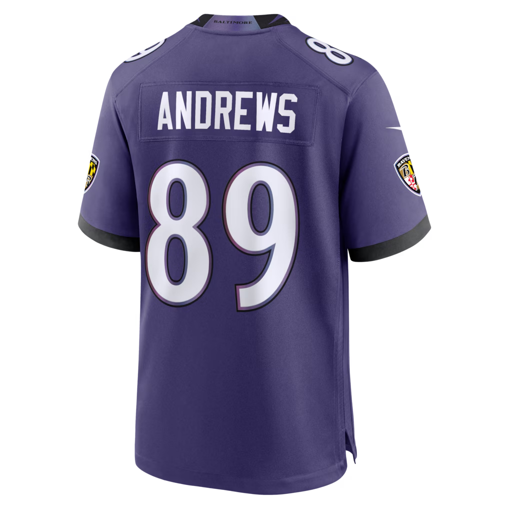 Trusc B.Ravens #89 Mark Andrews Purple Team Game Stitched Jerseys