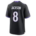 Trusc B.Ravens #8 Lamar Jackson Black Alternate Game Stitched Jerseys